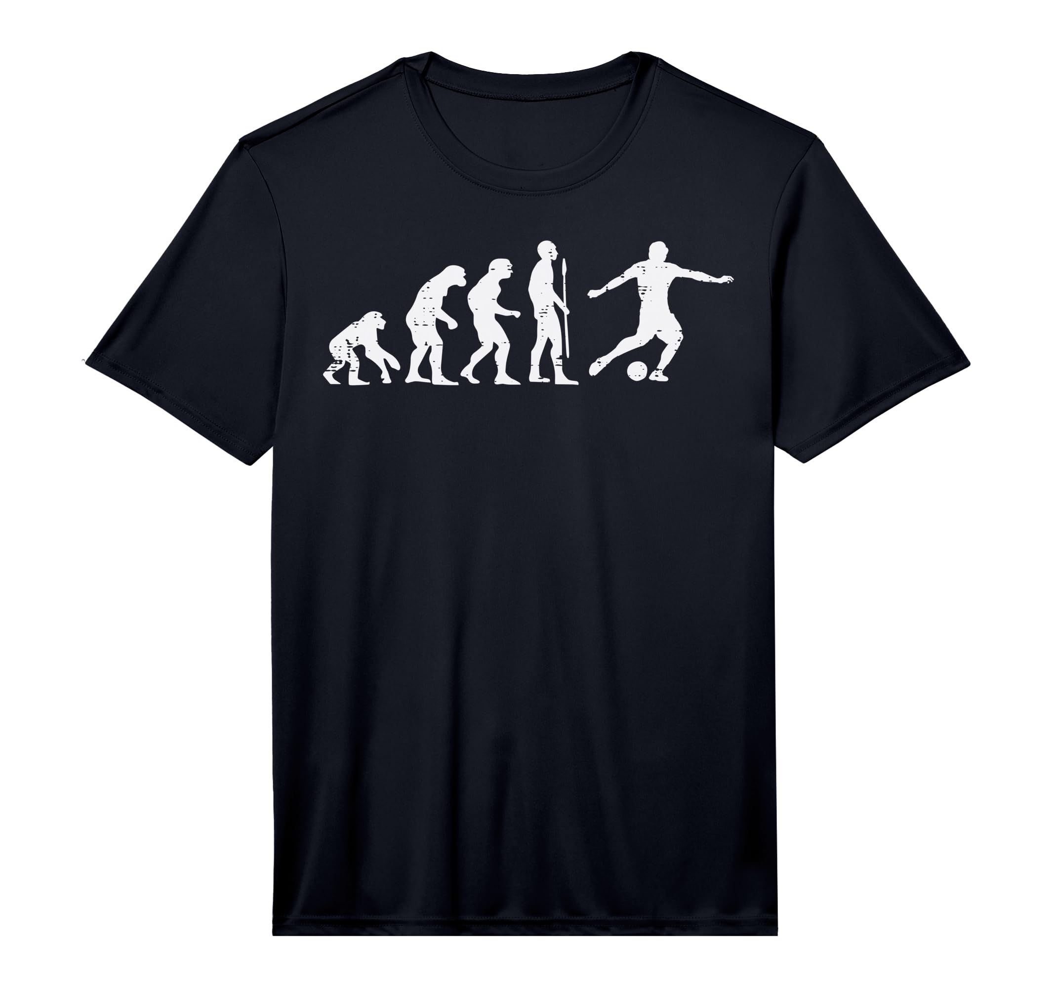 Human Evolution Soccer Funny Football T-Shirt - Graphic Print Men Women