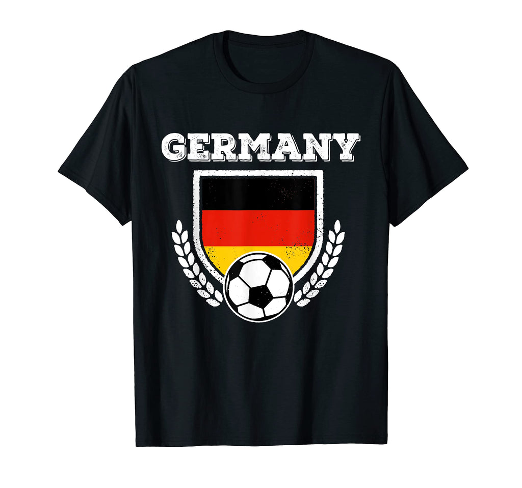 Germany Soccer Football Team Flag Shield T-Shirt - Minimalist Print Unisex