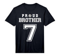 Number 7 Custom Proud Soccer Futbol T-Shirt - Fun Novelty Design Men Women