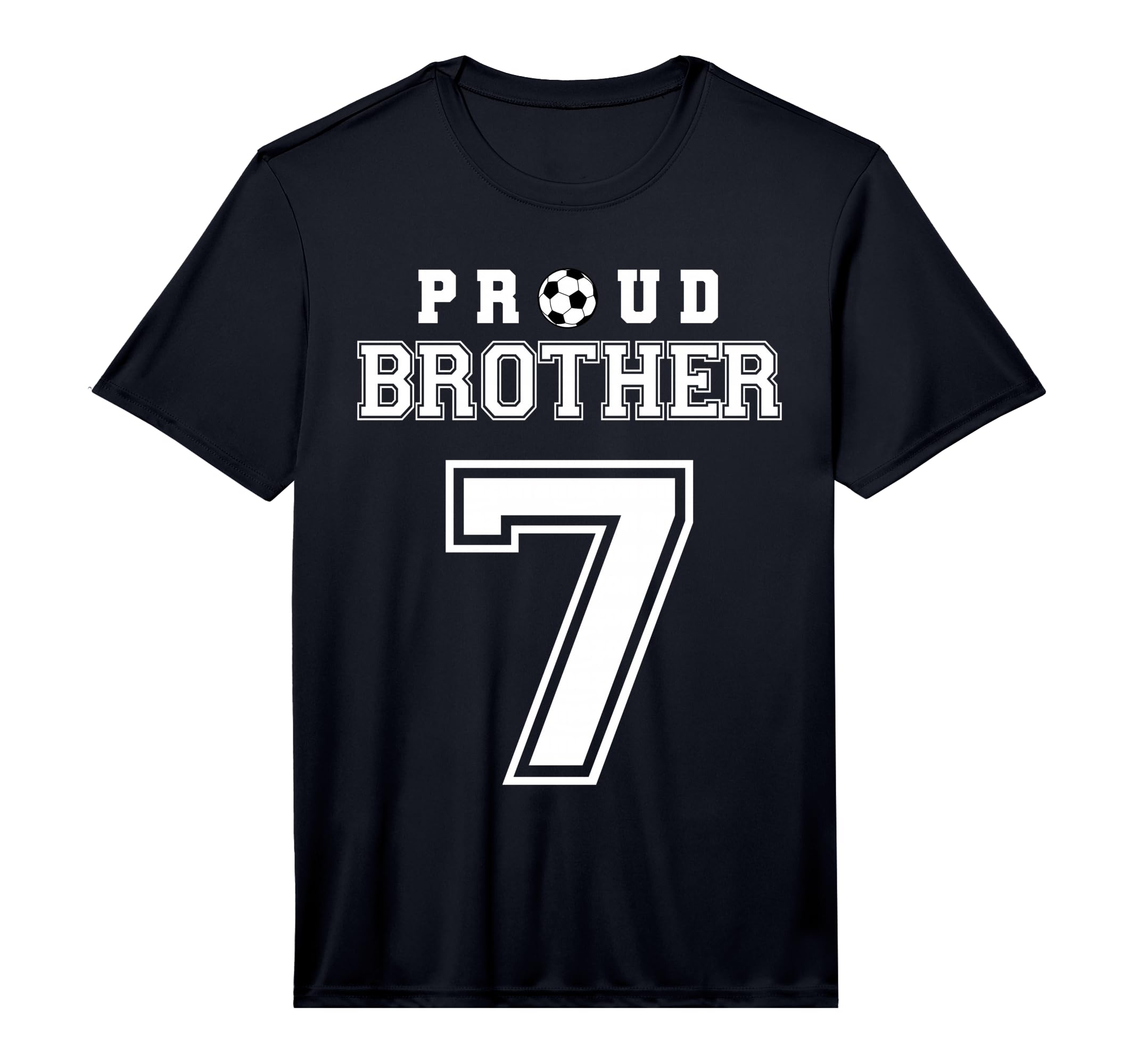 Number 7 Custom Proud Soccer Futbol T-Shirt - Fun Novelty Design Men Women