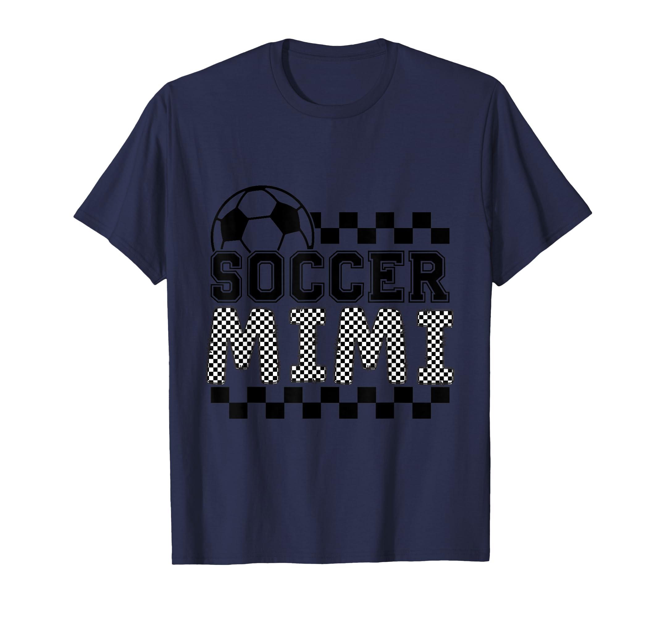 Soccer Mimi Checker Checkered T-Shirt - Graphic Print Men Women