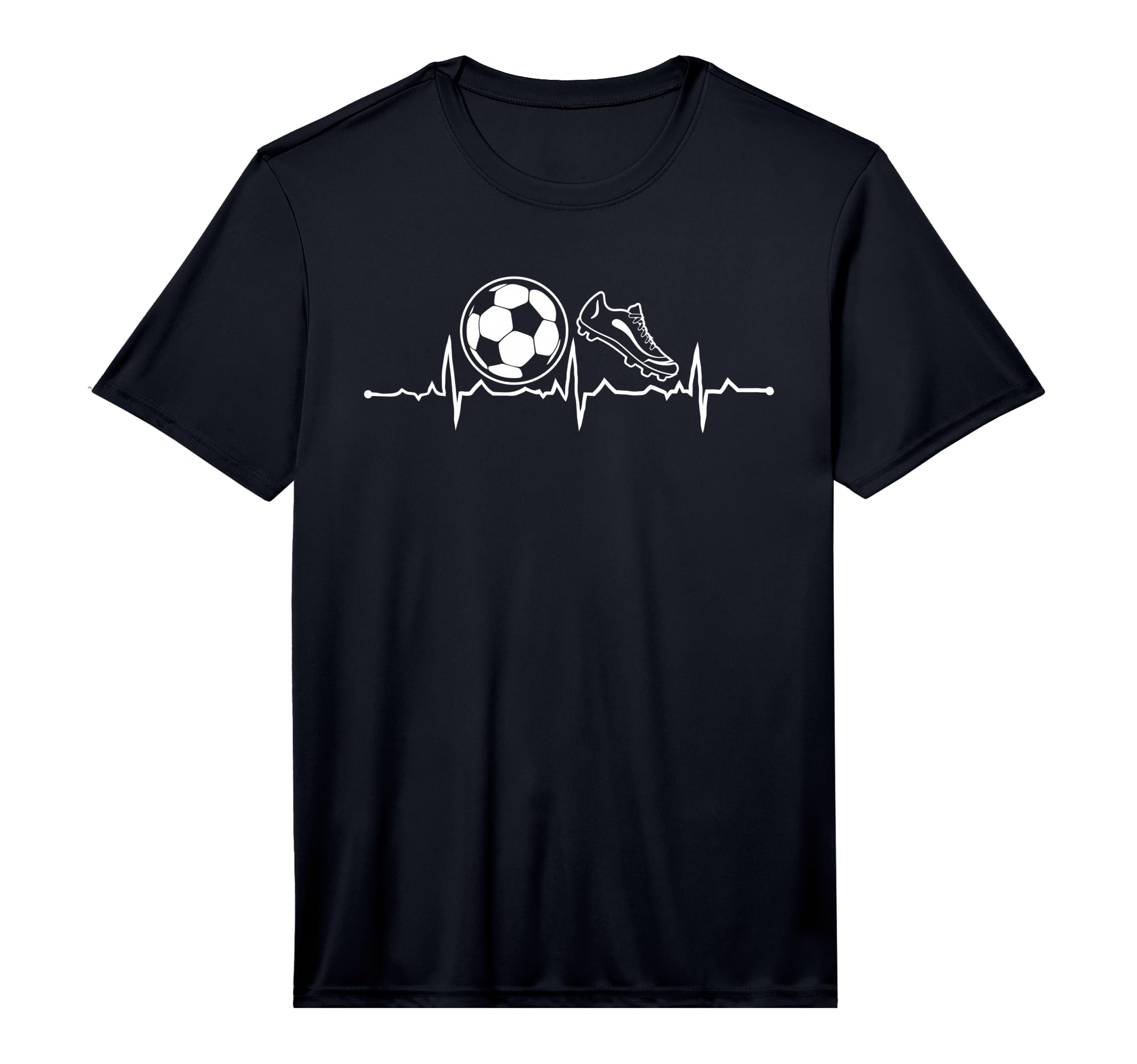 Football Heartbeat Soccer Pulse Performance T-Shirt - Unique Graphic Unisex