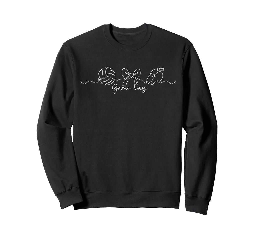 Volleyball Player Coach Minimalist Sweatshirt - Trendy Graphic for Adults