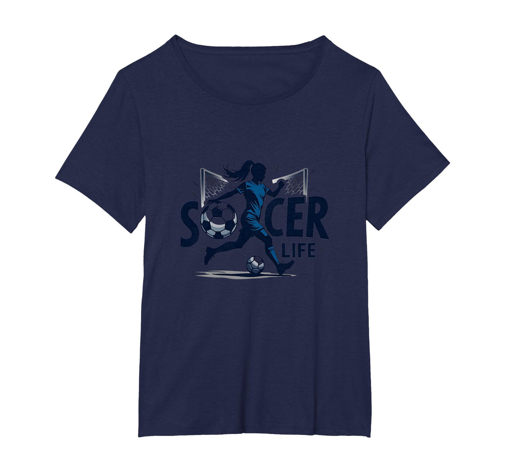 Soccer Is Life Womens Passion T-Shirt - Novelty Apparel Men Women