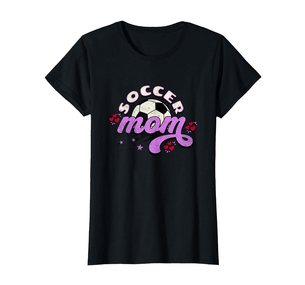 Soccer Mom Love Heart And Stars T-Shirt - Novelty Apparel Men Women