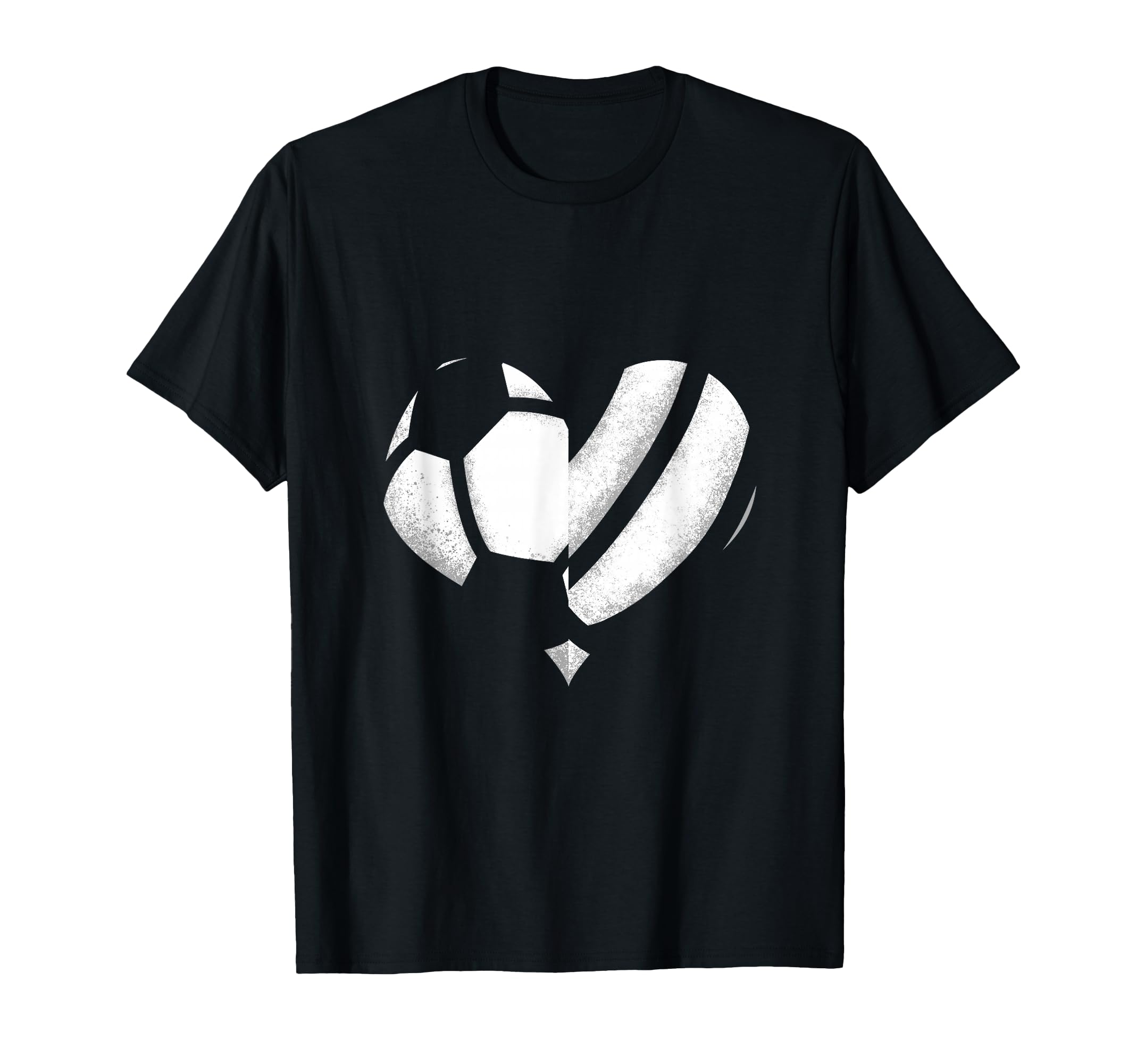 Soccer Volleyball Ball Heart Love T-Shirt - Novelty Apparel for Adults