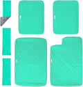 Paw Inspired Fitted Fleece Liners for Ferret Nation, Critter Nation Cage for Ferrets, Rats, Chinchillas, Hedgehogs & Other Small Animals (Green, Double Unit Set)
