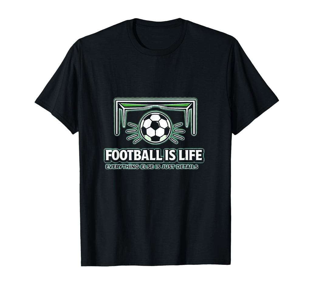 Football Is Life Goal Hmfl Brand T-Shirt - Casual Everyday Wear for Adults