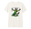 Funny Feral Raccoon Soccer Player Score T-Shirt - Unique Graphic Men Women