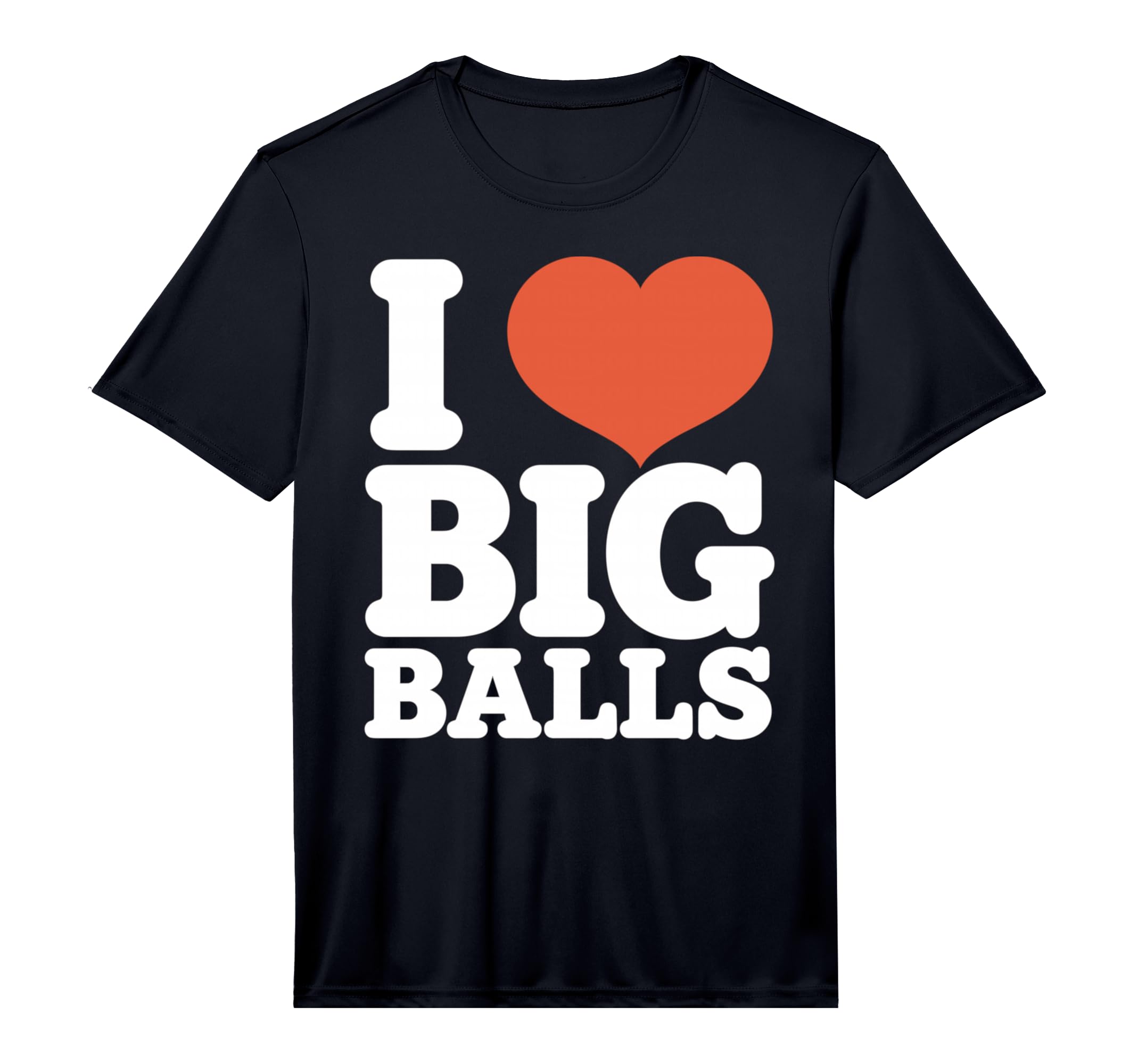 Mens I Love Big Balls Hetero Gay T-Shirt - Novelty Apparel for Adults