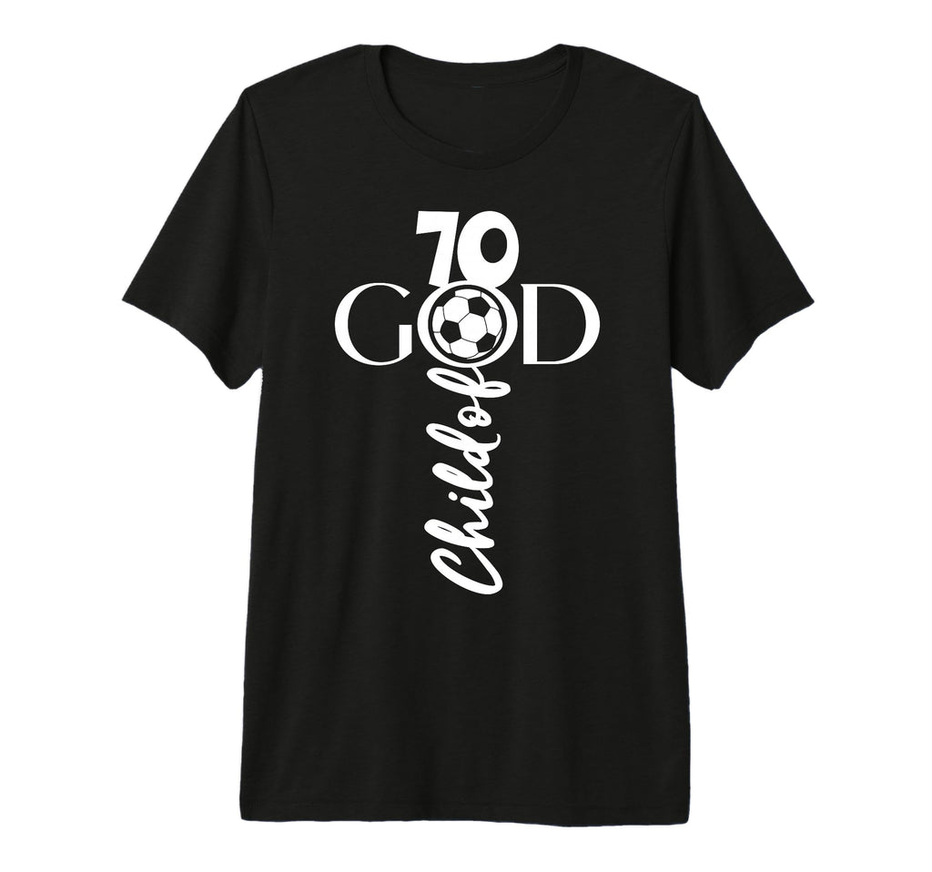 Jesus Christ 70 Years Child God Soccer T-Shirt - Custom Art Print Unisex