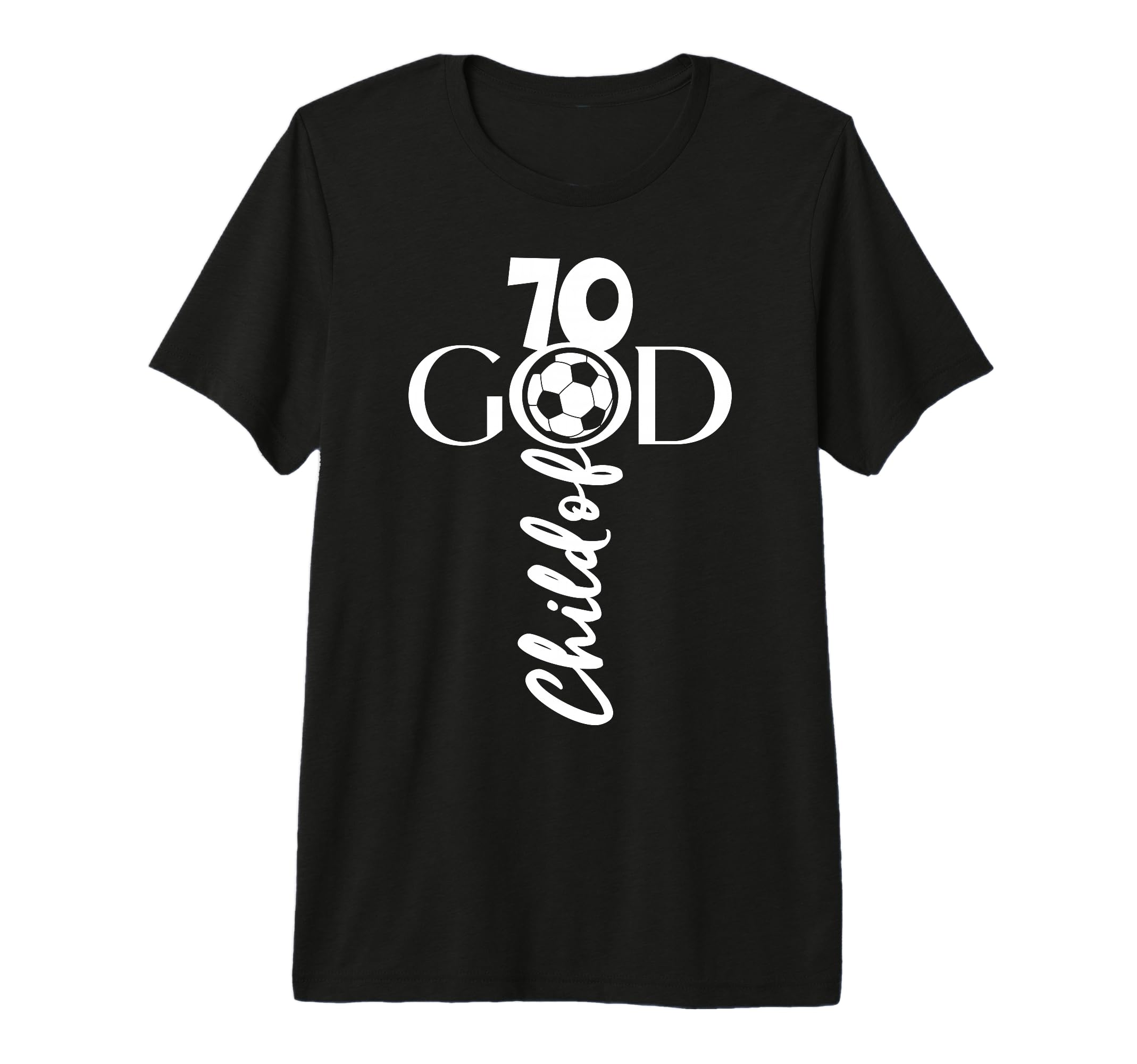 Jesus Christ 70 Years Child God Soccer T-Shirt - Custom Art Print Unisex