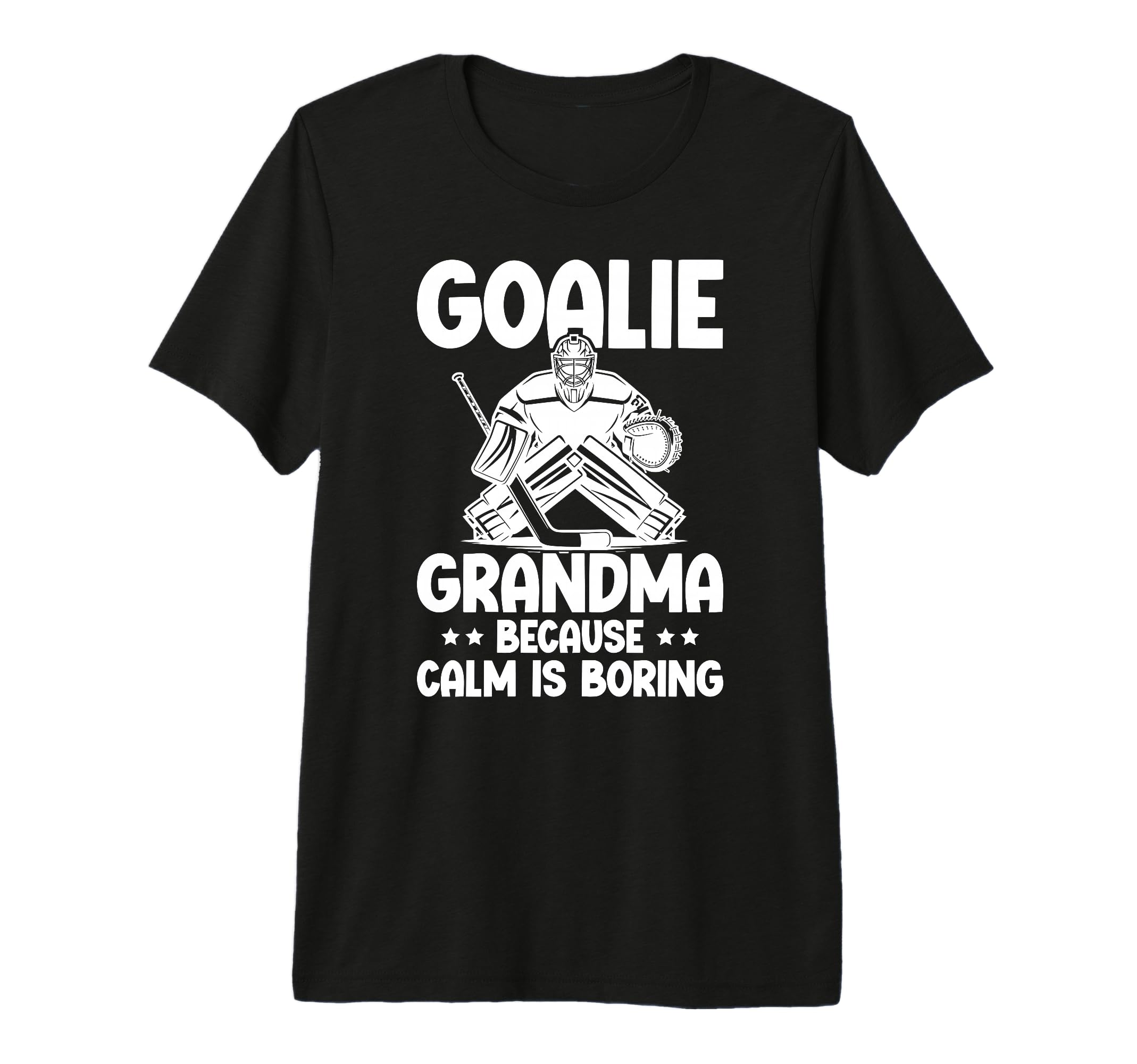 Funny Hockey Goalie Grandma Ice Hockey T-Shirt - Streetwear Style Unisex