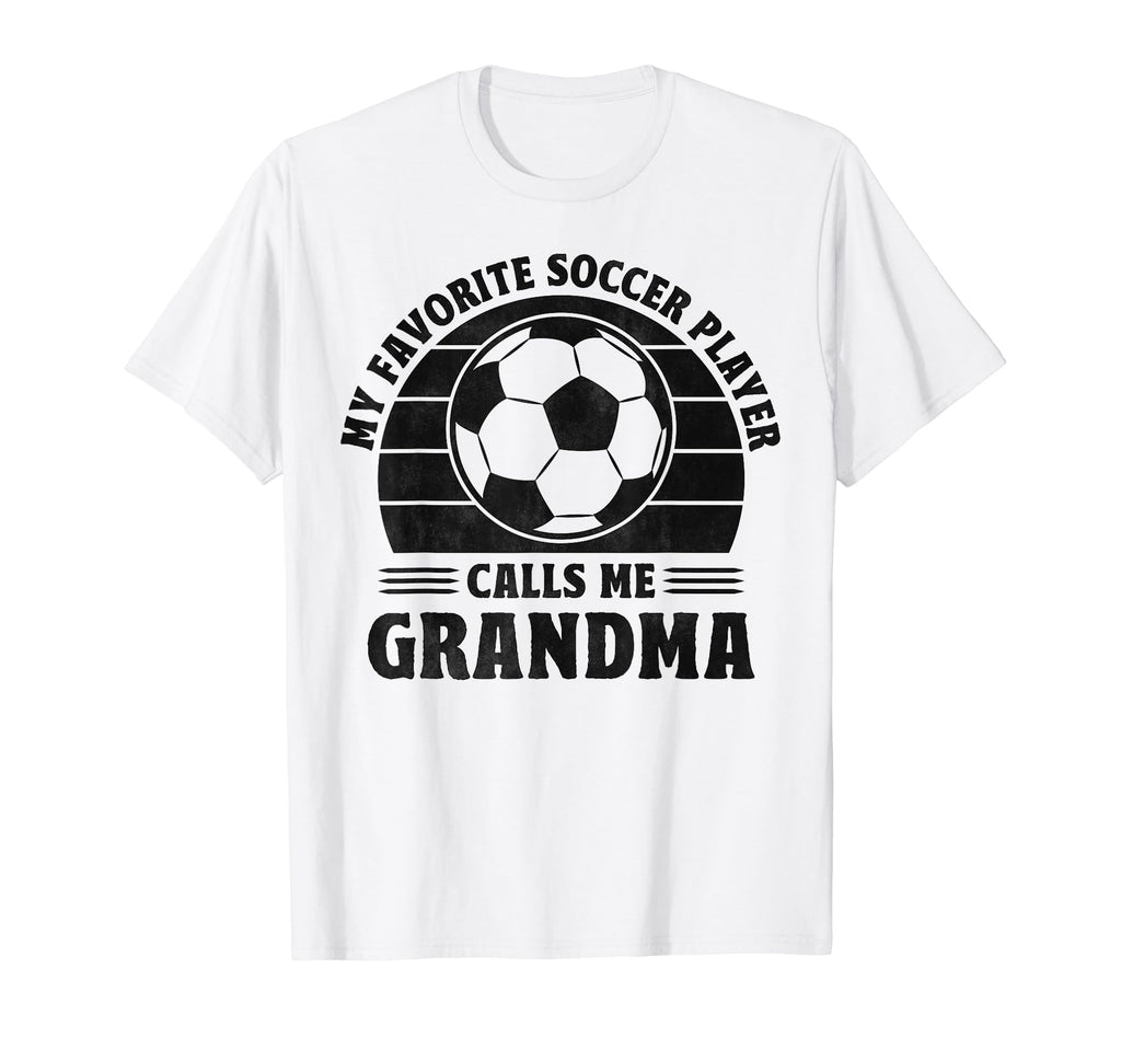 My Favorite Player Calls Me Grandma T-Shirt - Minimalist Print for Adults