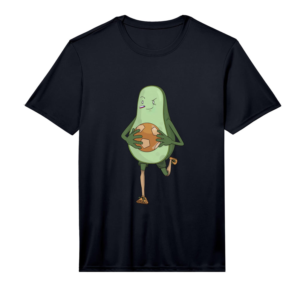Funny Avocado Goalkeeper Performance T-Shirt - Unique Graphic Men Women
