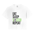 Eat Sleep Soccer Repeat Sport Player Hoodie - Fun Novelty Design Men Women