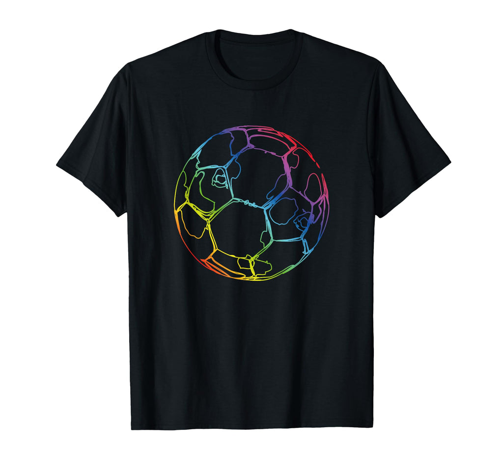 Soccer Ball Drawing Soccer Fans T-Shirt - Custom Art Print Unisex