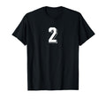 Number 2 80S 90S Soccer Team Jersey T-Shirt - Custom Art Print Unisex
