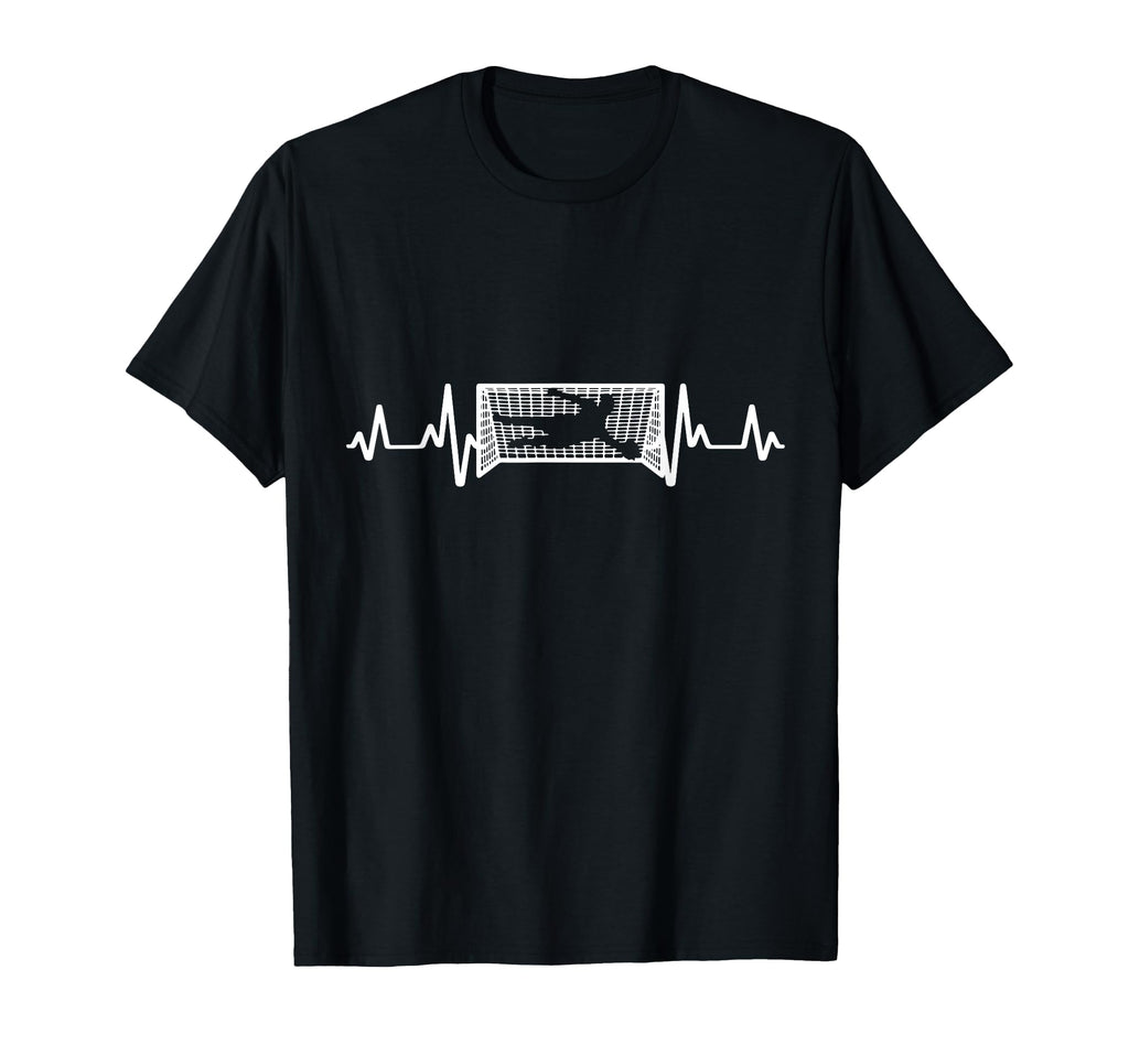 Heartbeat Goalkeeper Football Goalkeeper T-Shirt - Graphic Print for Adults