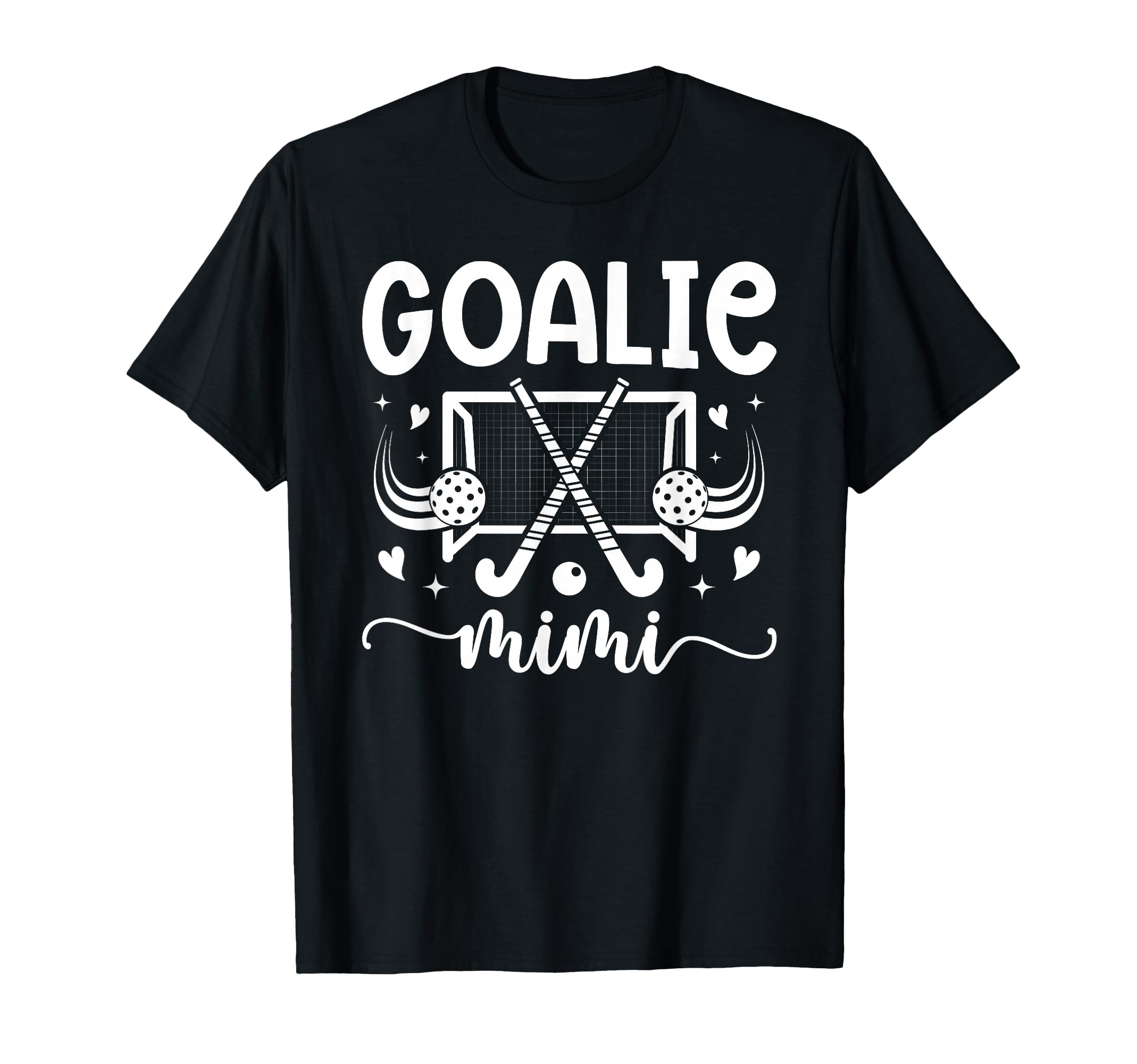 Field Hockey Goalie Mimi Field T-Shirt - Fun Novelty Design for Adults