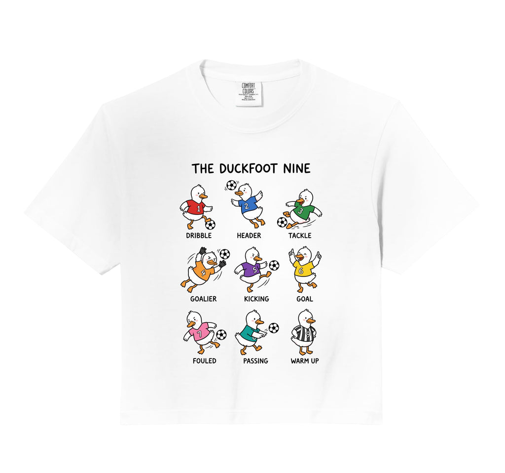 Soccer Duck Team Funny Duckfoot T-Shirt - Casual Everyday Wear for Adults