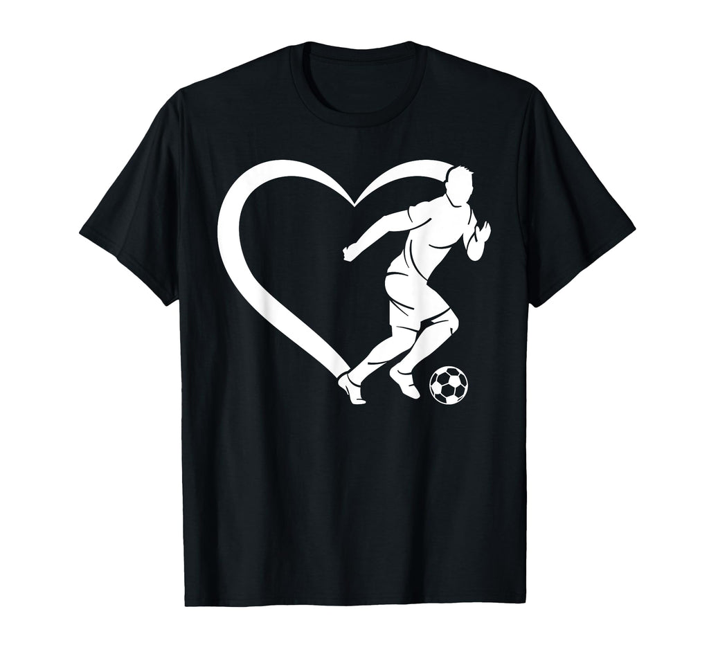 Soccer Player Soccer Heart Soccer T-Shirt - Streetwear Style Men Women