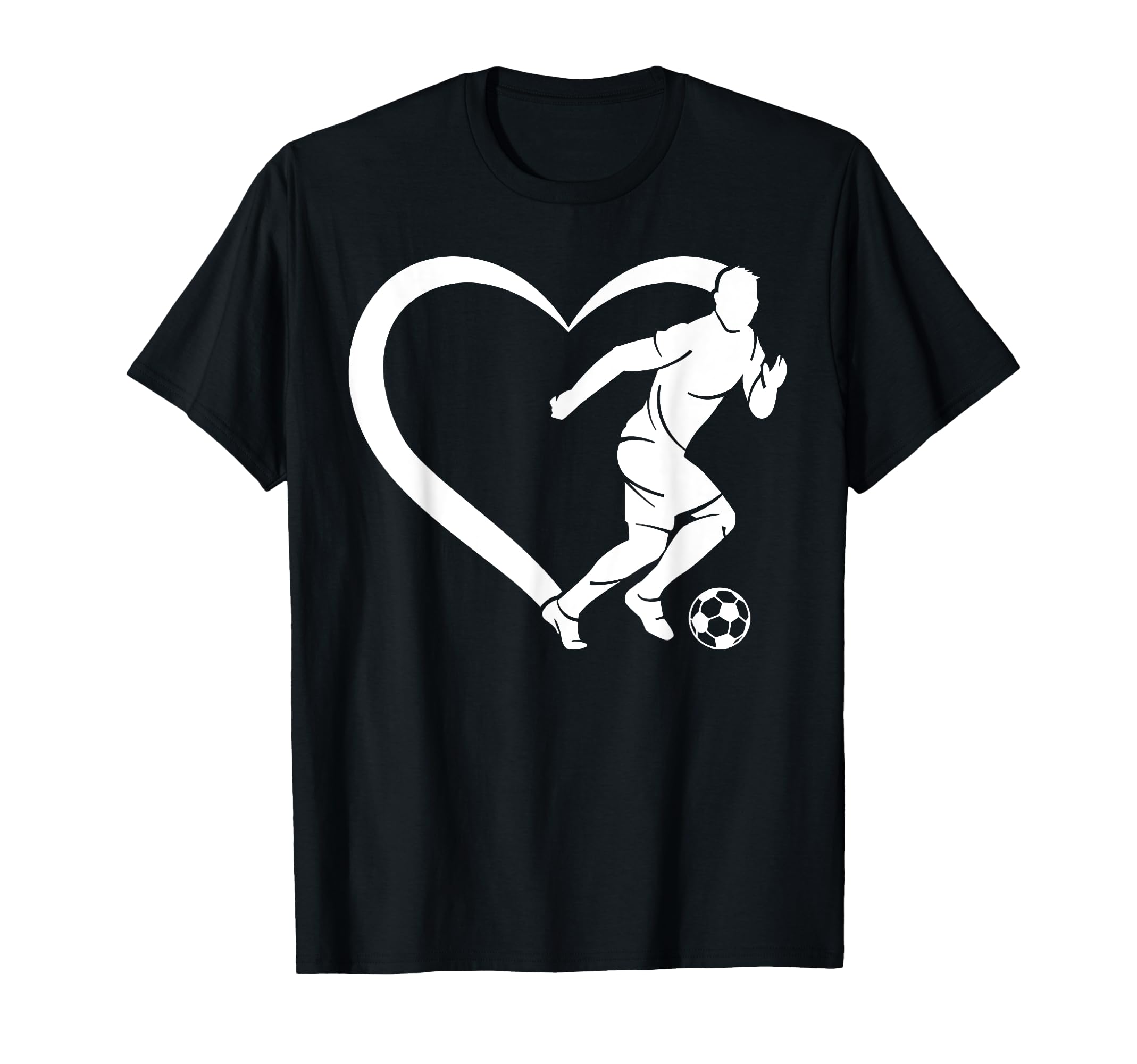 Soccer Player Soccer Heart Soccer T-Shirt - Streetwear Style Men Women