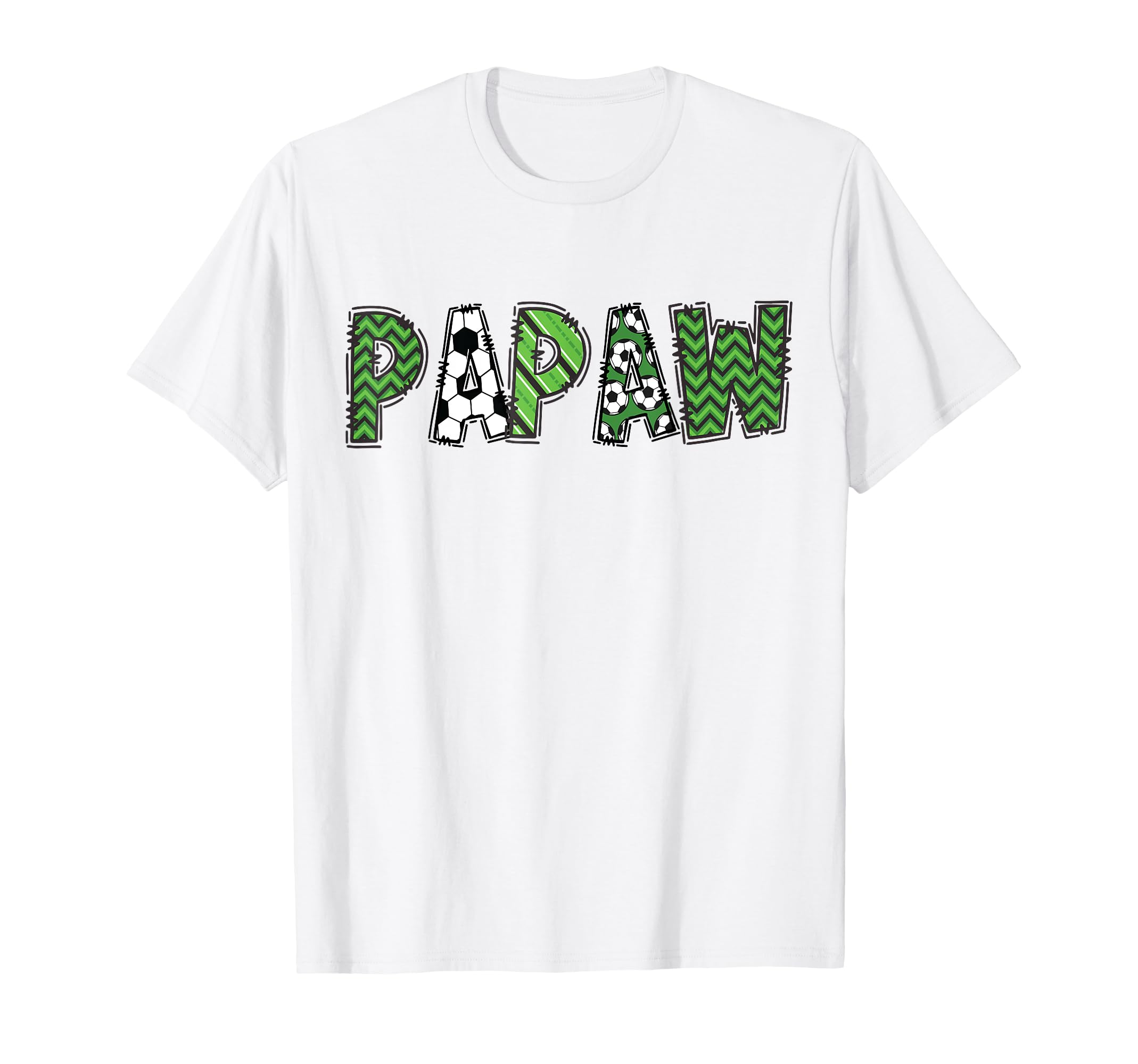 Soccer Papaw Birthday Soccer Player T-Shirt - Minimalist Print for Adults