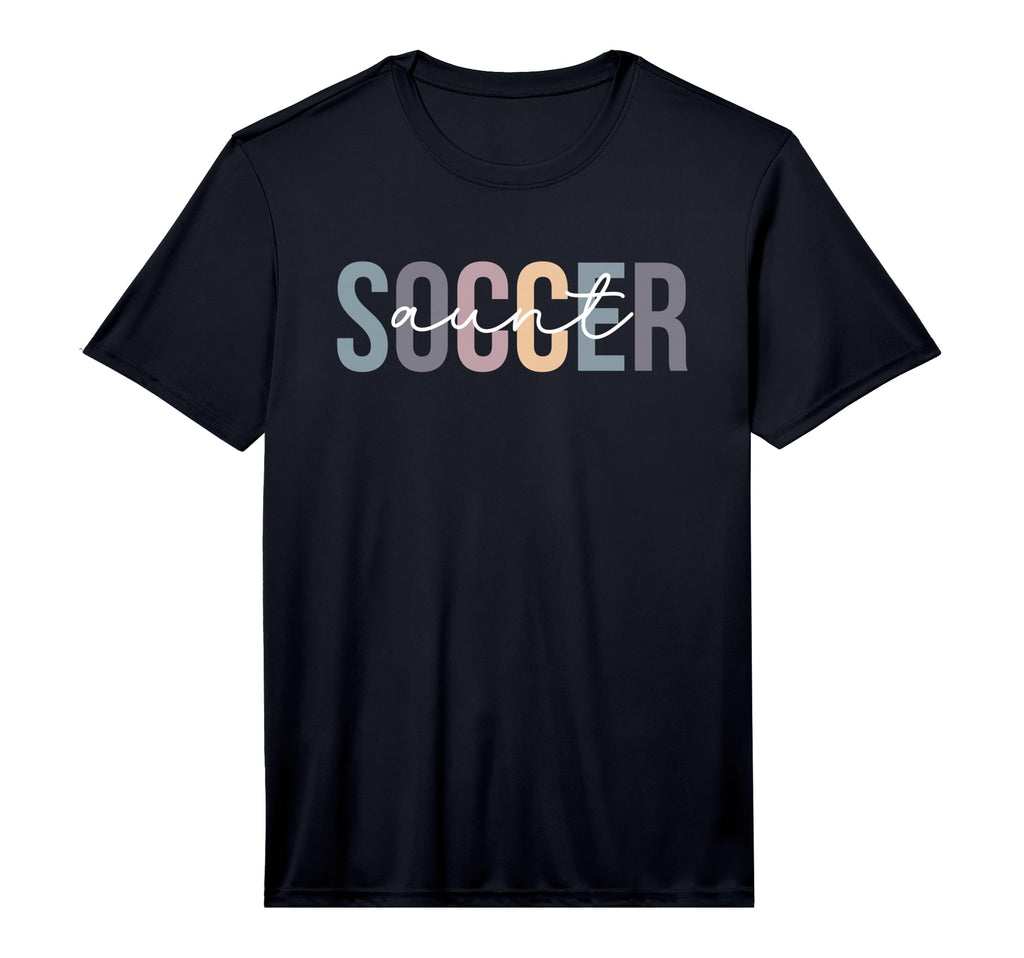 Mens Soccer Aunt Boho Aunt Soccer Player T-Shirt - Custom Art Print Unisex