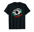 Bulgaria Football And Bulgarian Flag T-Shirt - Graphic Print Unisex