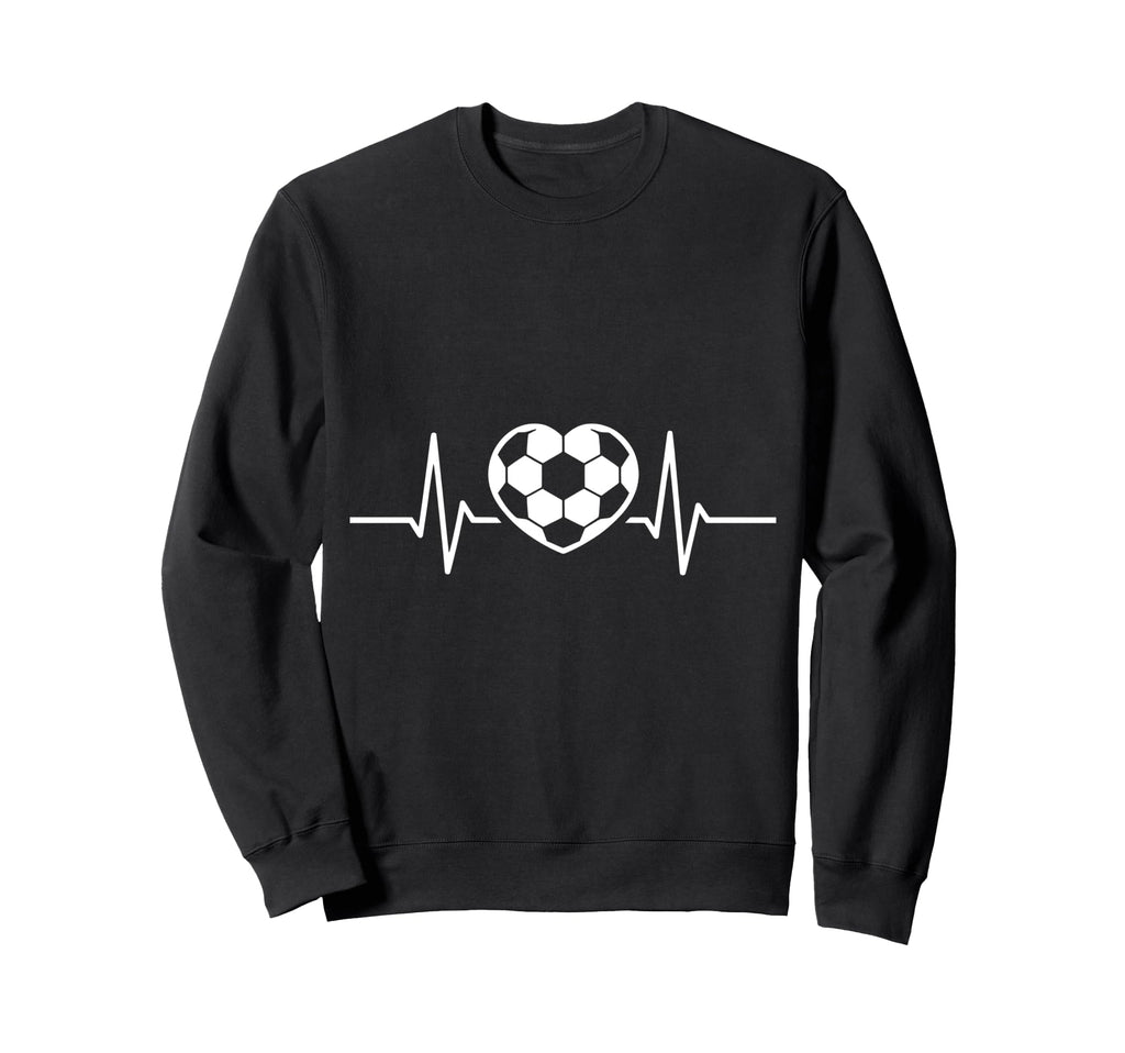 Soccer Heart Drawing Soccer Fans Sweatshirt - Unique Graphic for Adults