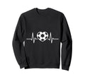 Soccer Heart Drawing Soccer Fans Sweatshirt - Unique Graphic for Adults