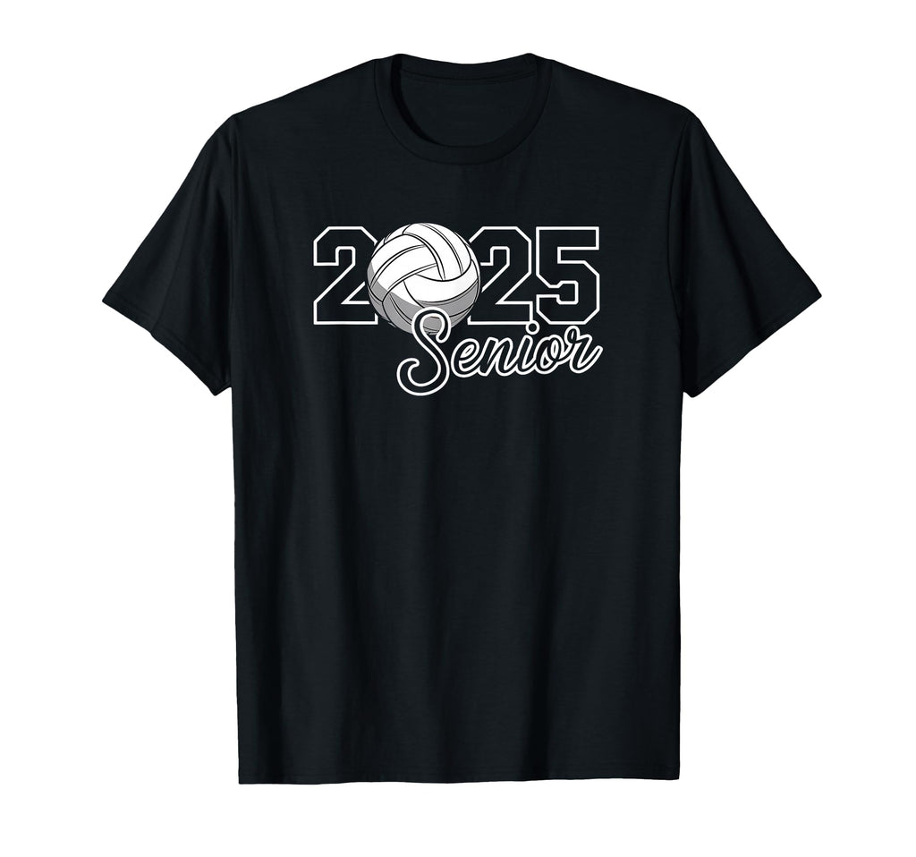 Senior 2025 Volleyball Mom High T-Shirt - Fun Novelty Design for Adults