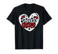 Soccer Sister Heart Sister Soccer T-Shirt - Trendy Graphic Men Women