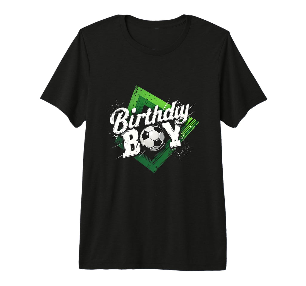 Birthday Soccer Tri Blend T-Shirt - Minimalist Print Men Women