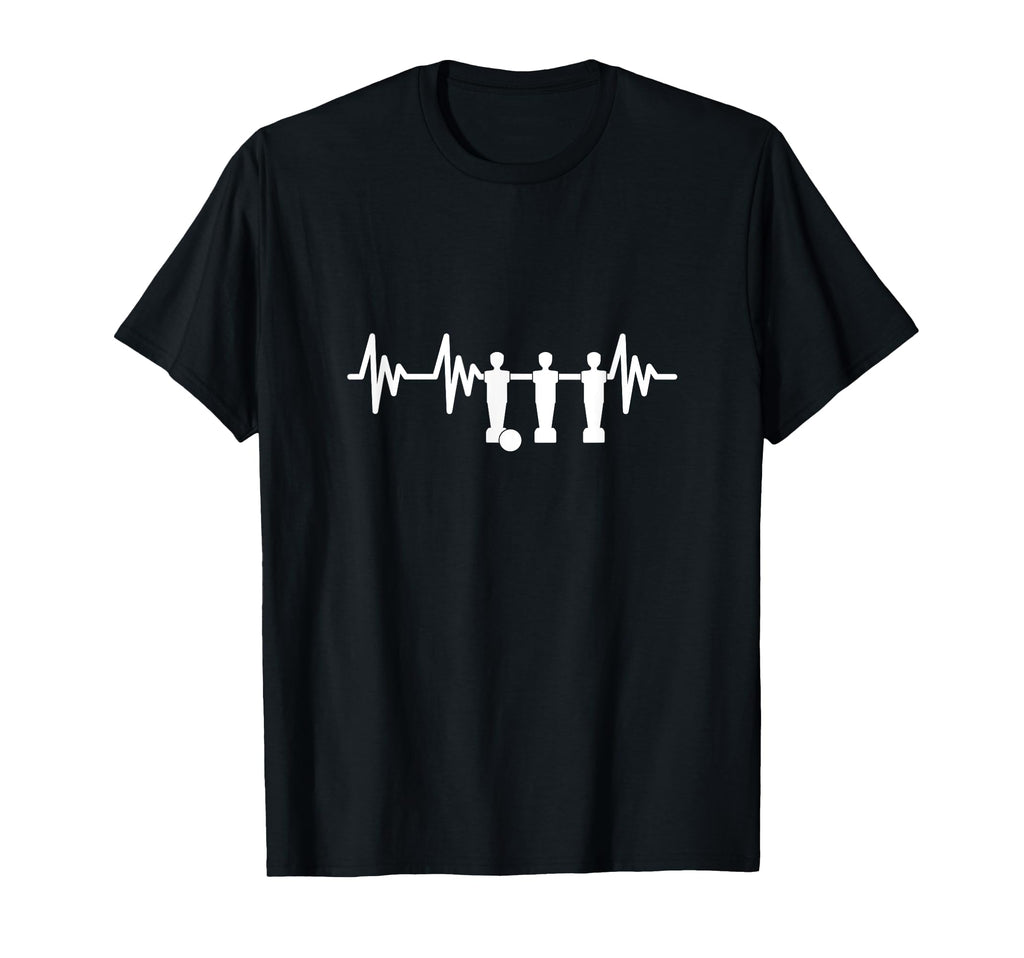 Table Football Heartbeat Football T-Shirt - Custom Art Print Men Women
