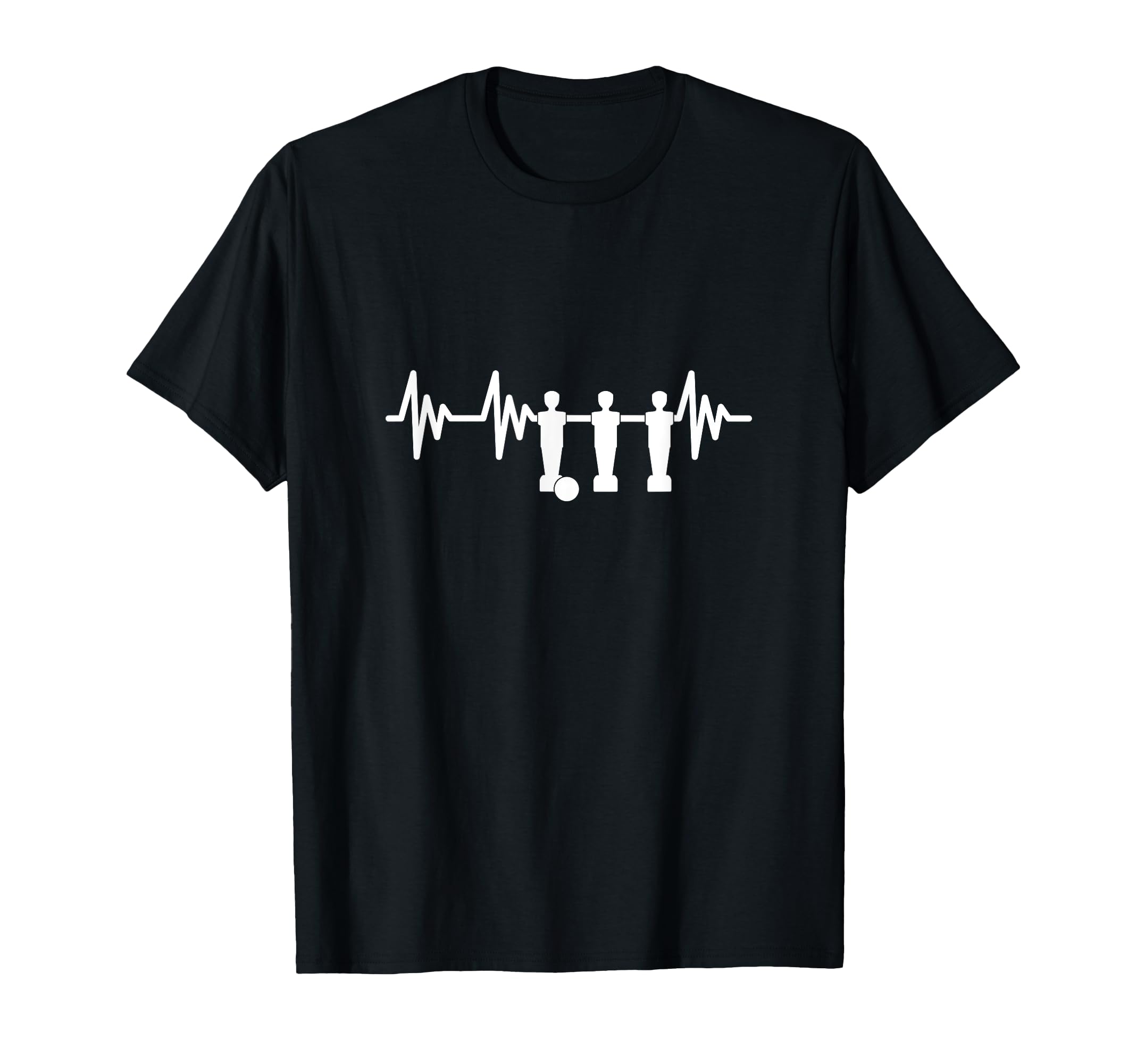 Table Football Heartbeat Football T-Shirt - Custom Art Print Men Women