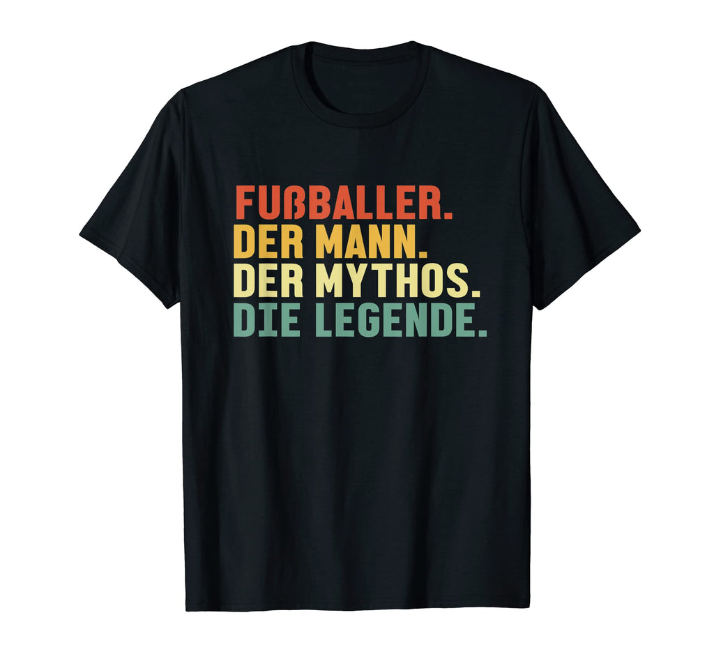 Mens Footballer Mythos Legend Football T-Shirt - Unique Graphic for Adults