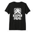 Mens Ice Hockey Keeper Papa Ice T-Shirt - Casual Everyday Wear for Adults