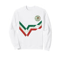Mexico Flag Mexican Hispanic Pride Sweatshirt - Minimalist Print for Adults