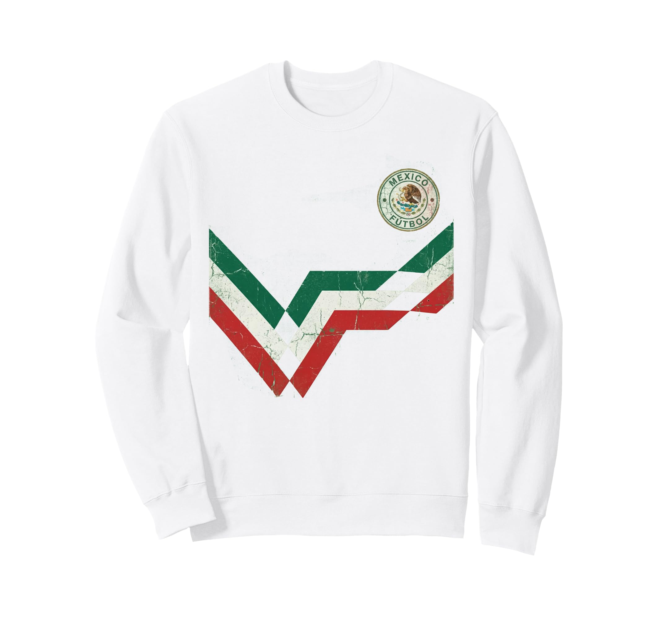 Mexico Flag Mexican Hispanic Pride Sweatshirt - Minimalist Print for Adults