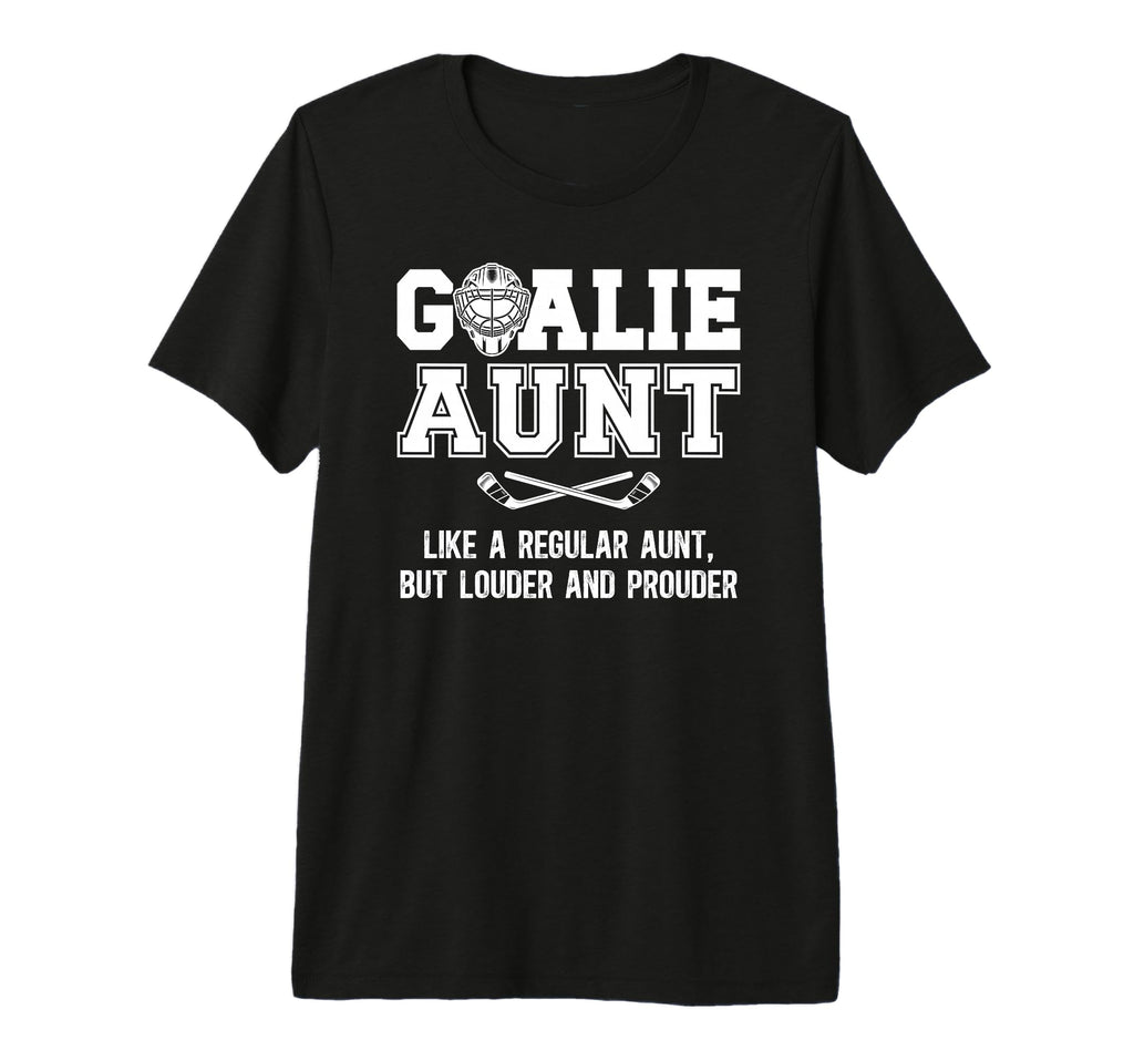 Hockey Goalie Aunt Definition Hockey T-Shirt - Minimalist Print Men Women