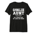 Hockey Goalie Aunt Definition Hockey T-Shirt - Minimalist Print Men Women