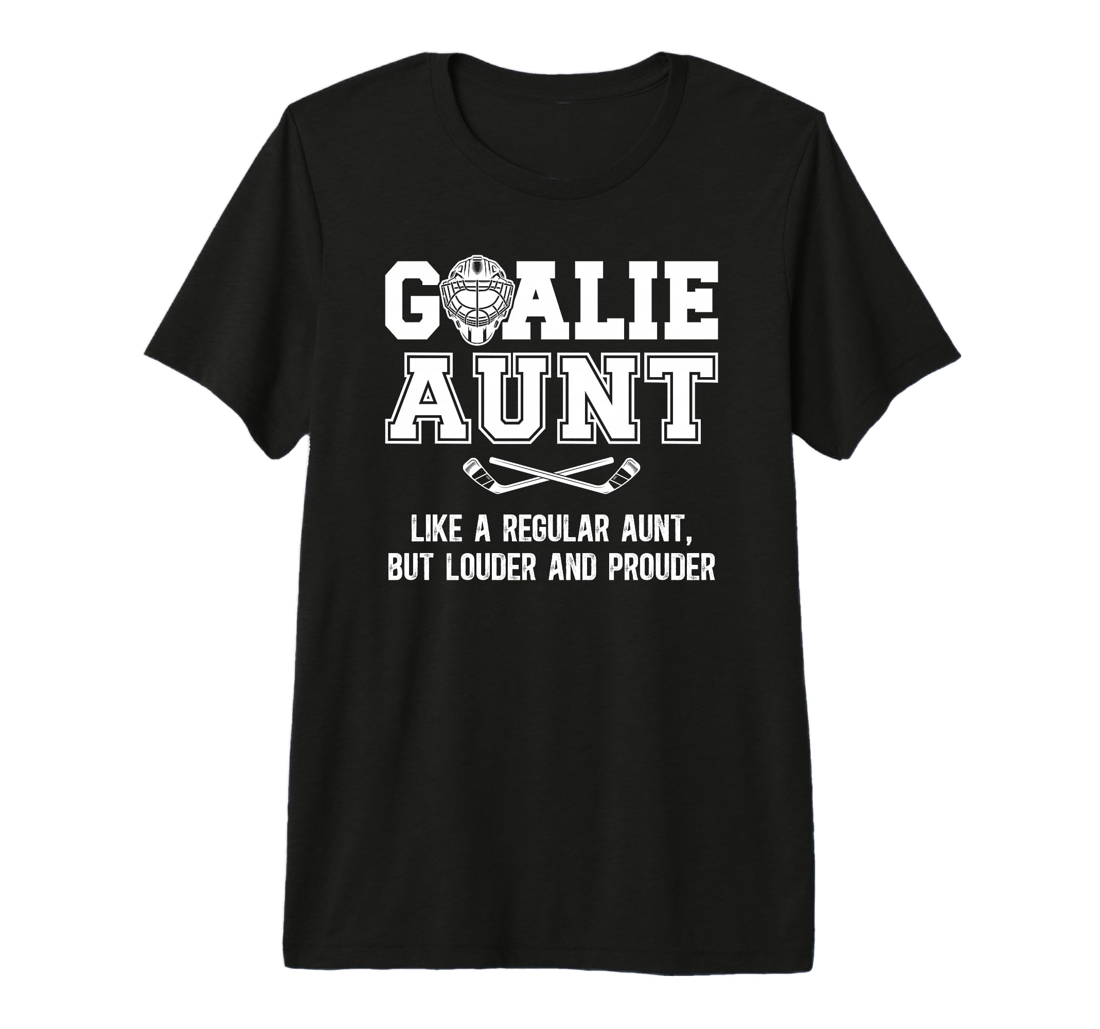 Hockey Goalie Aunt Definition Hockey T-Shirt - Minimalist Print Men Women