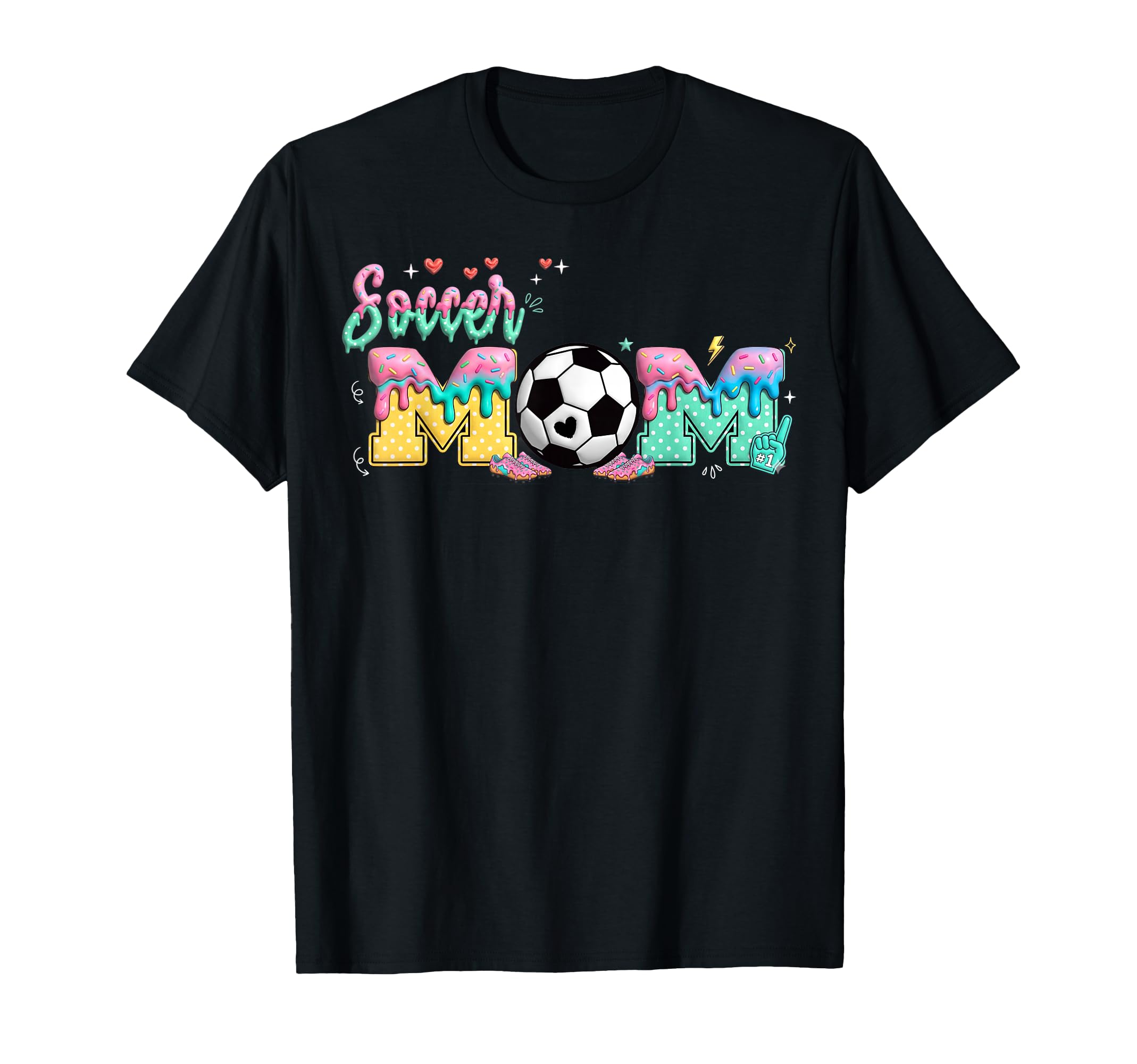 Soccer Mom Drip Soccer Mama Mommy T-Shirt - Trendy Graphic for Adults