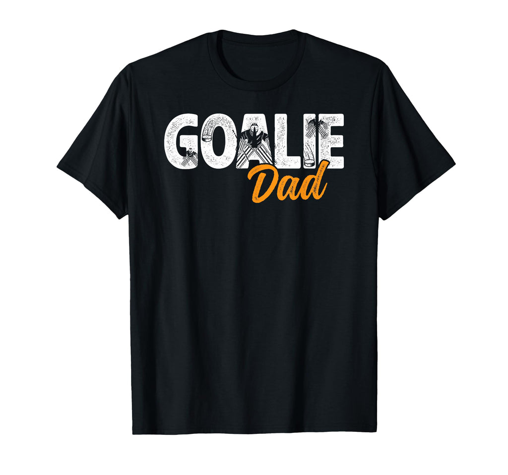 Ice Hockey Goalie Dad Hockey Goalkeeper T-Shirt - Graphic Print Men Women
