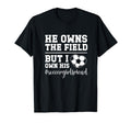 I Own His Heart Soccer Girlfriend T-Shirt - Casual Everyday Wear Men Women