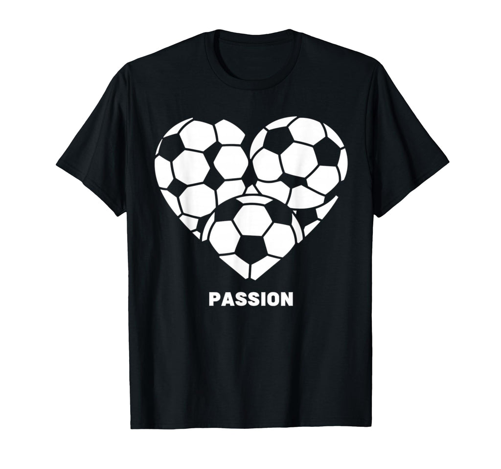 Soccer Heart Passion Football Soccer T-Shirt - Aesthetic Graphic Unisex
