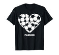 Soccer Heart Passion Football Soccer T-Shirt - Aesthetic Graphic Unisex