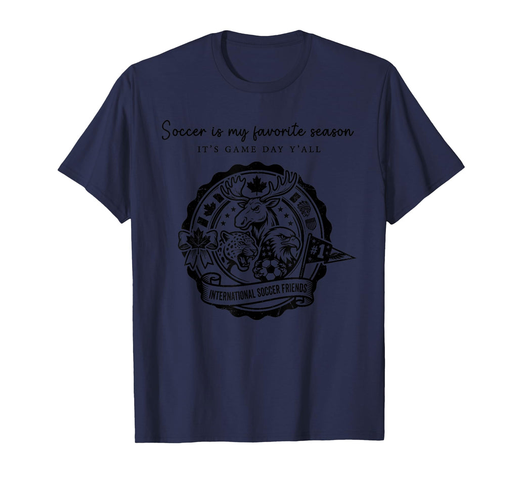 Soccer Is My Favorite Season Its Game T-Shirt - Graphic Print for Adults